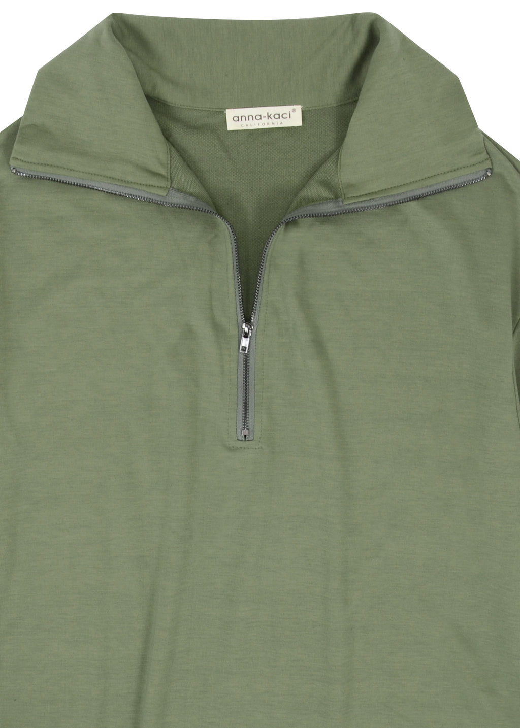 Suéter con cuello alto y cremallera