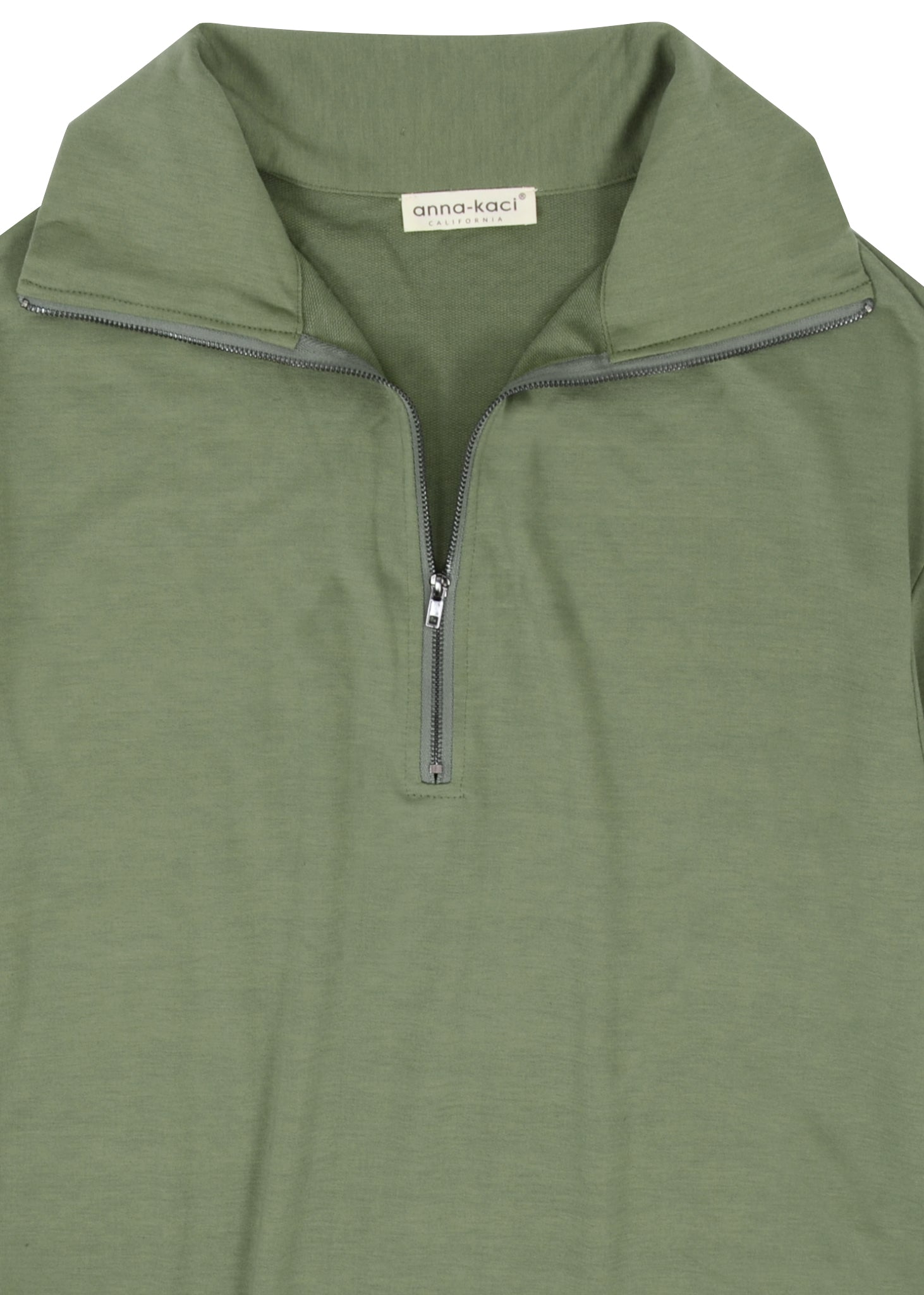 Suéter con cuello alto y cremallera