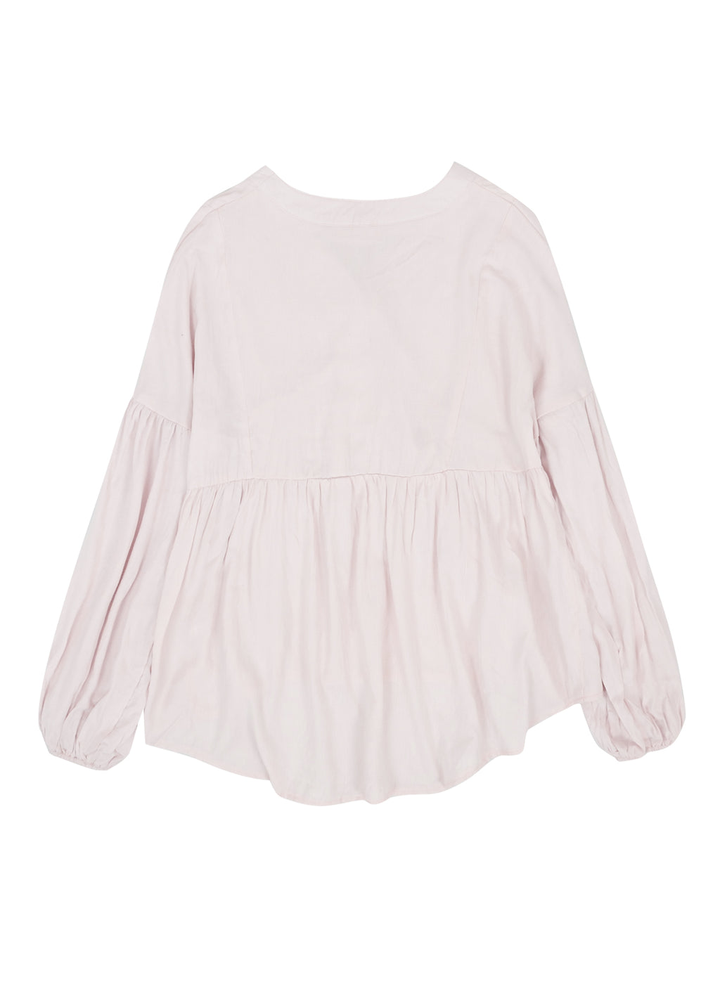 Blusa lisa con detalle de botones 