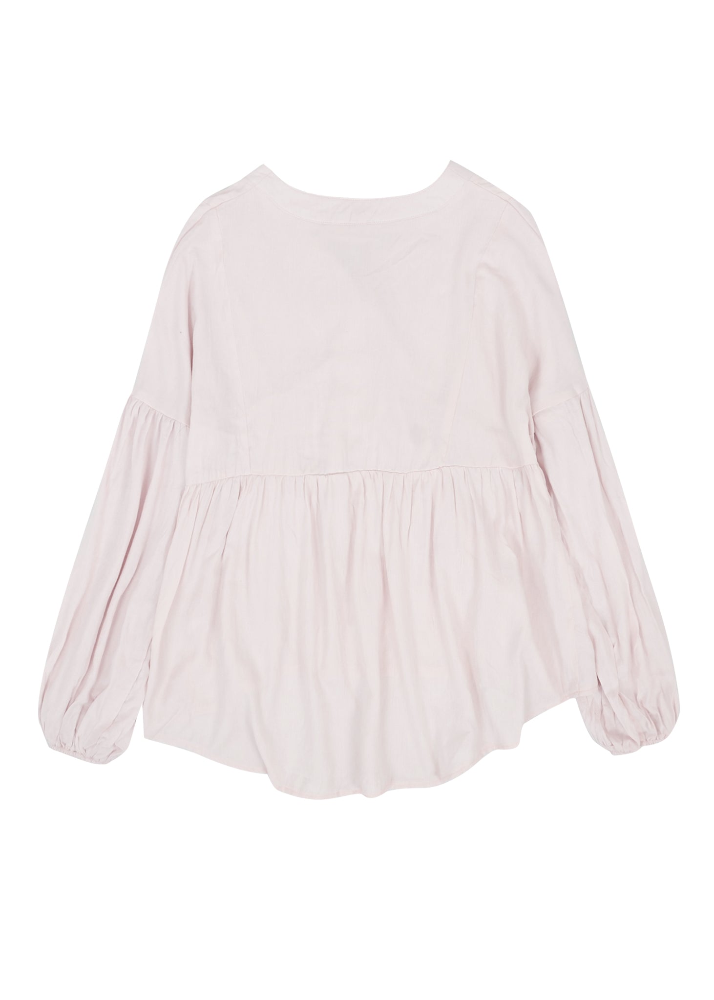 Blusa lisa con detalle de botones 