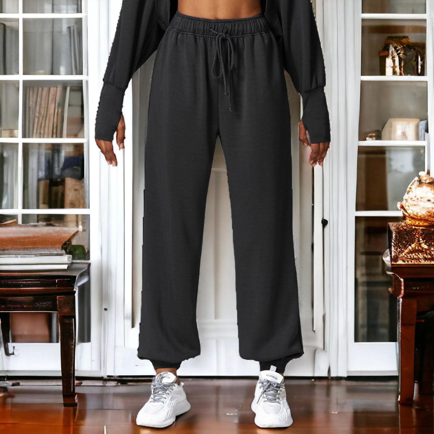 Pantalones deportivos de cintura alta y confort