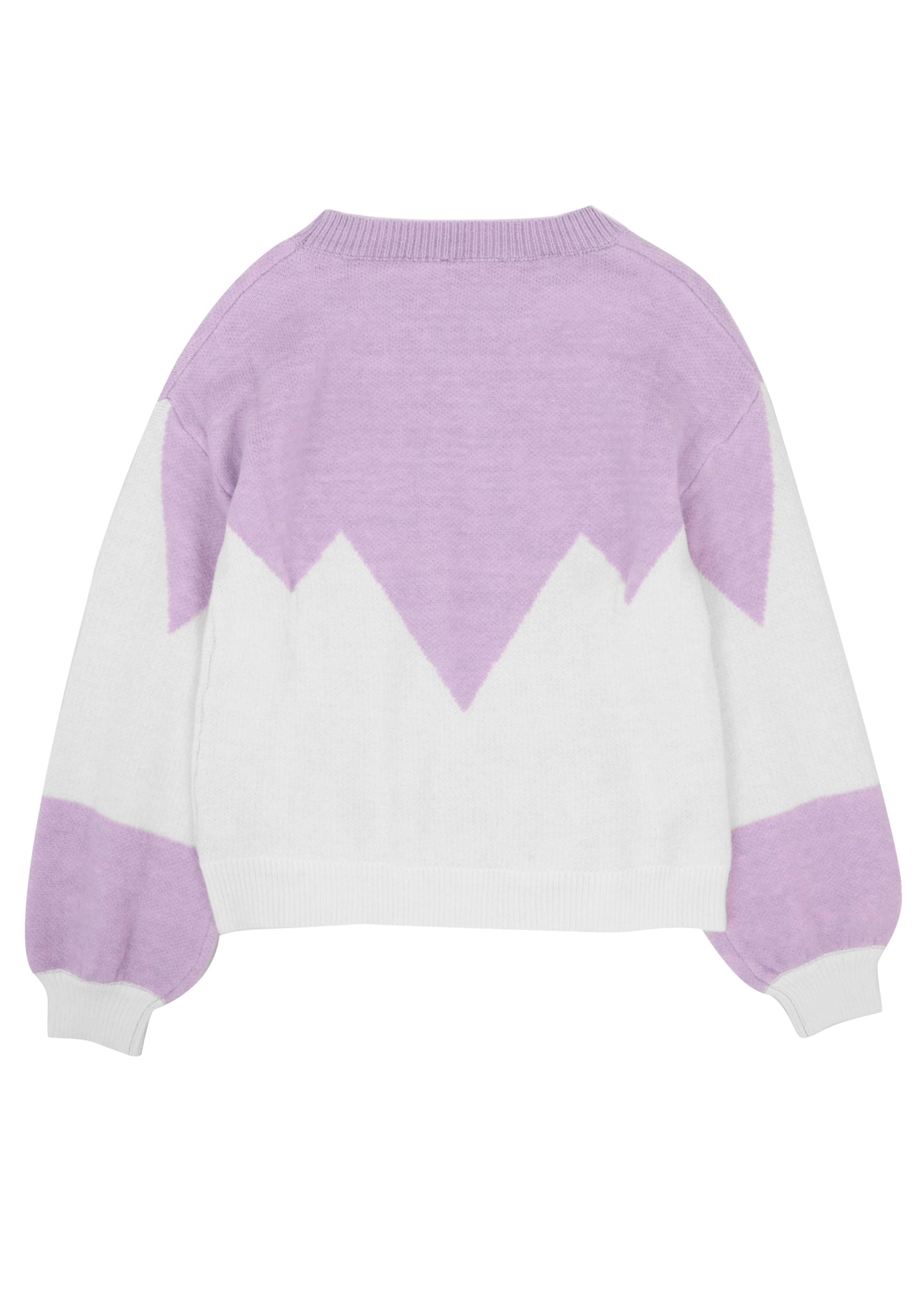 Drop Shoulder Color Block Sweater