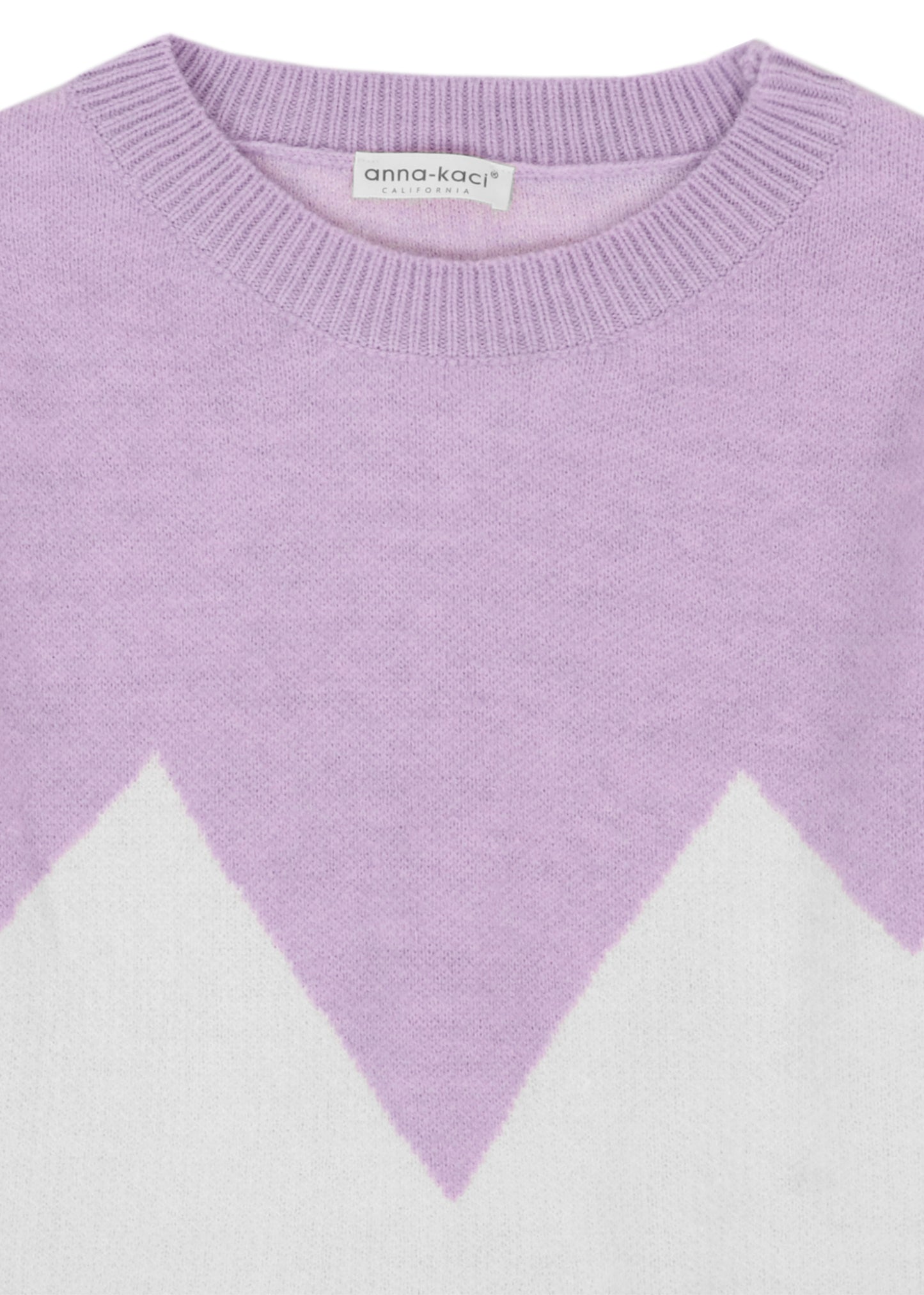 Drop Shoulder Color Block Sweater