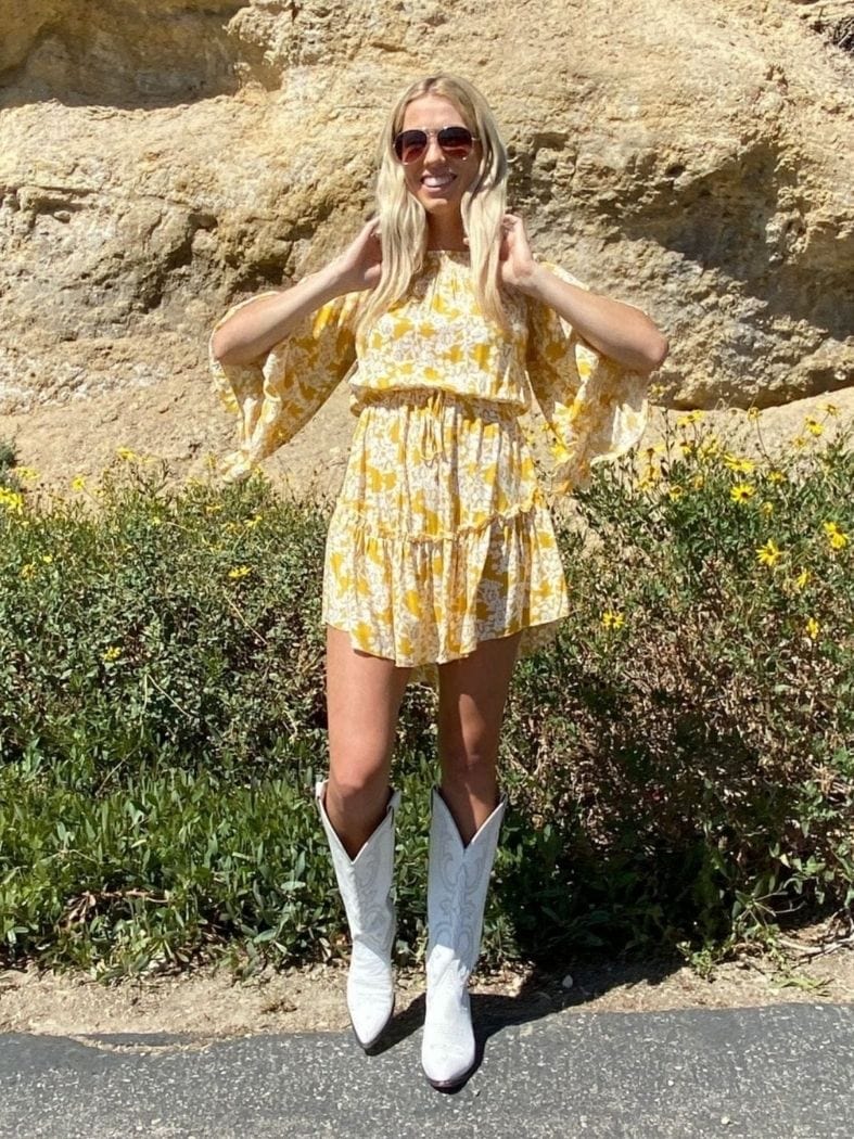 Off Shoulder Ruffle Dress