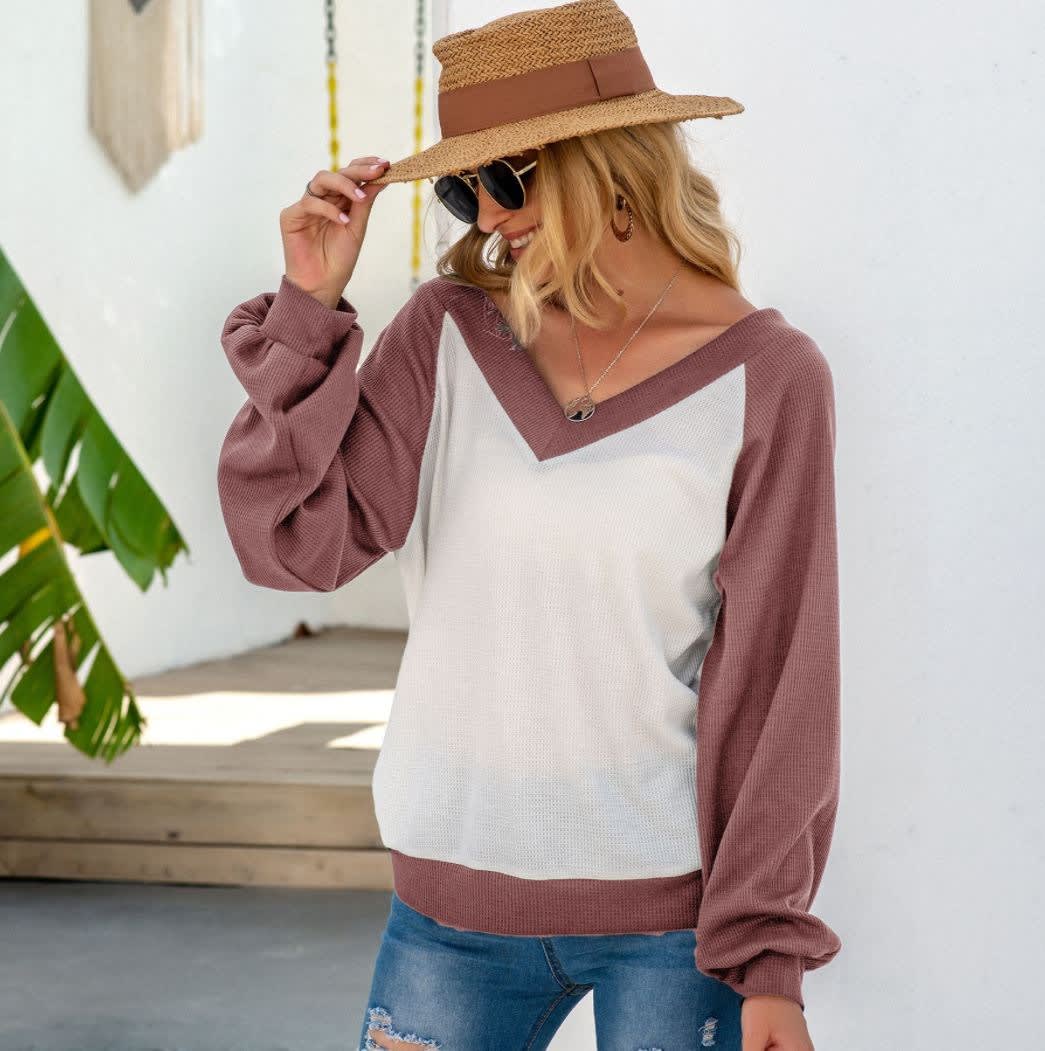 Springtime Waffle Blouse