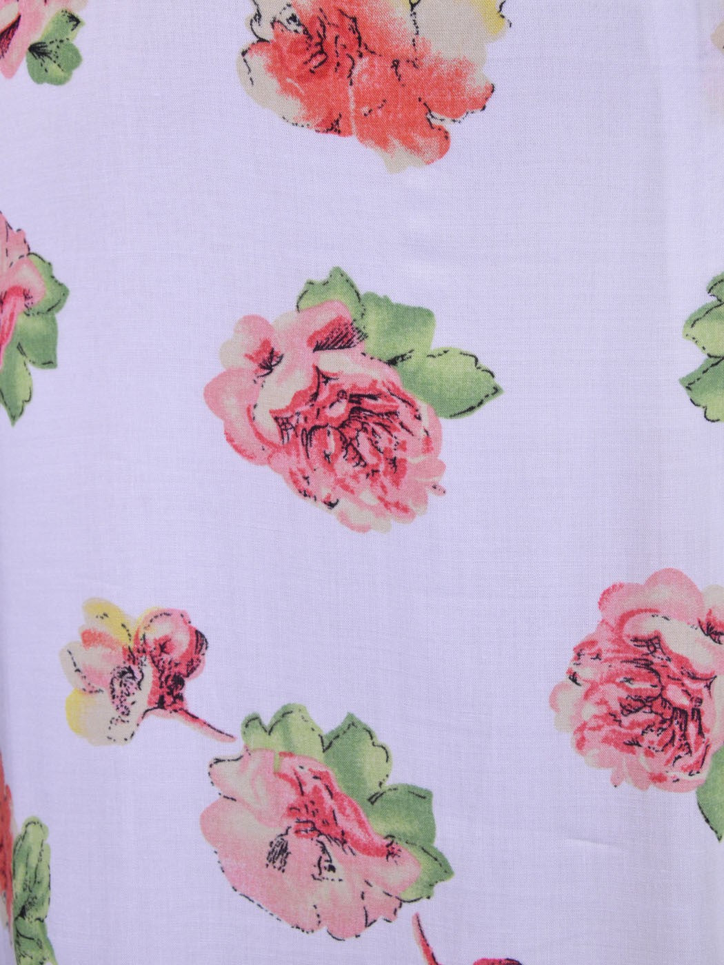 Vestido largo de gasa con escote cruzado y estampado floral de ReNamed para primavera
