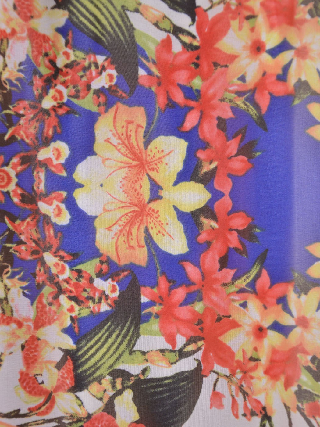 Audrey 3+1 Pretty Follow Me Floral Print Keyhole Neck Chiffon Bell Sleeves Dress