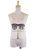 Top de punto con escote redondo y gafas de sol Imagination de Michelle Fresh