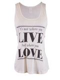 Top de punto con escote redondo y vuelo Live Love de Michelle Expressive