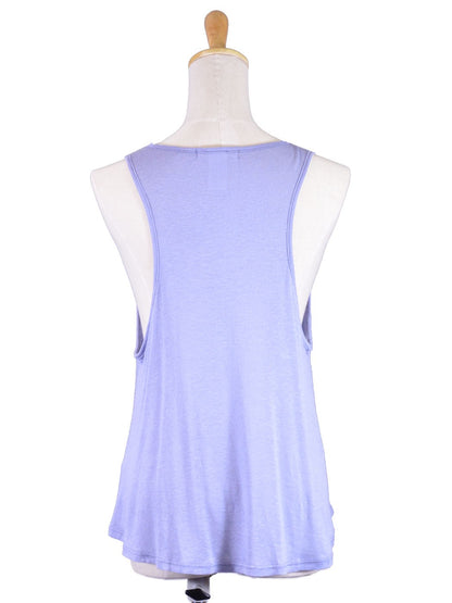 Michelle Expressive Live Love Flare Jersey Scoop Neck Knit Top