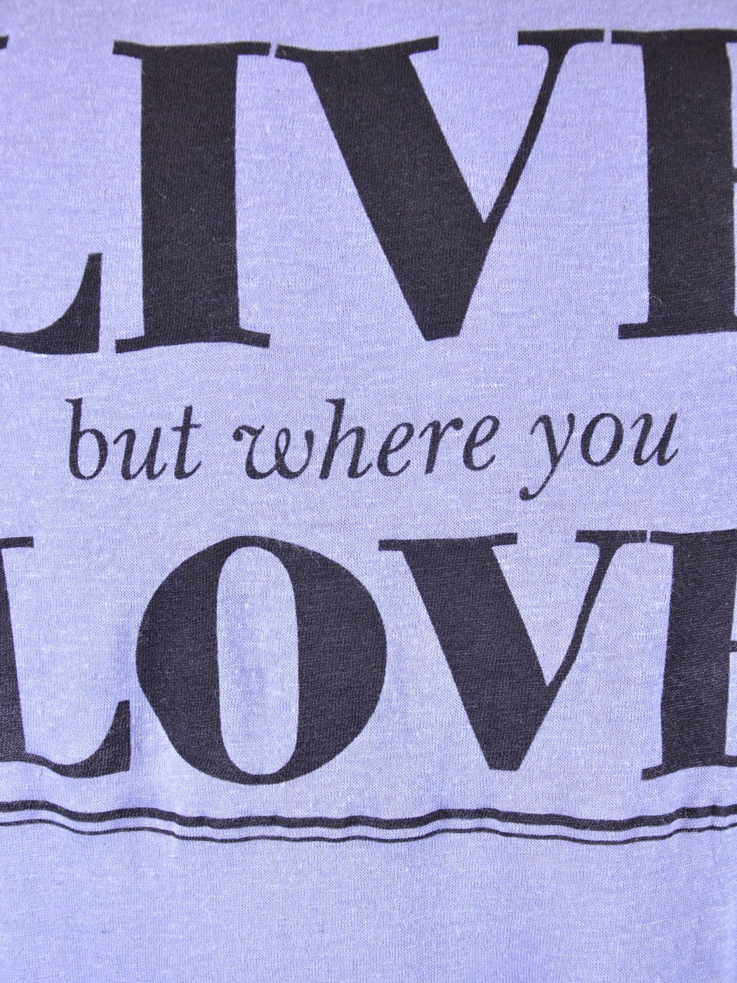 Michelle Expressive Live Love Flare Jersey Scoop Neck Knit Top