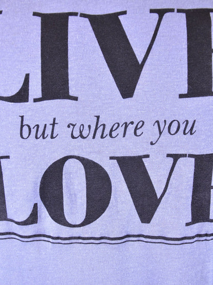 Michelle Expressive Live Love Flare Jersey Scoop Neck Knit Top