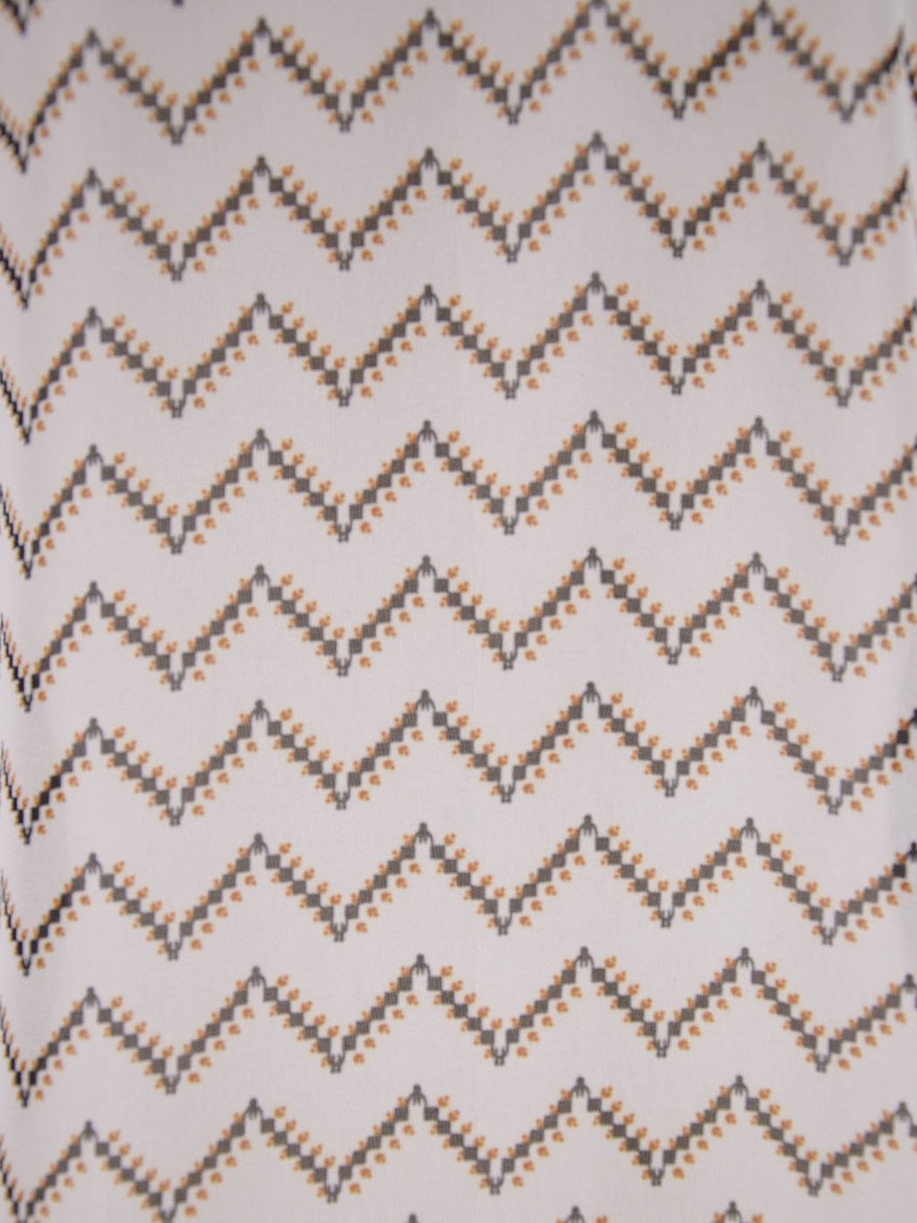 Lush Endless Chevron Polka Dot Pattern Scoop Neckline Sheer Chiffon Blouse Top