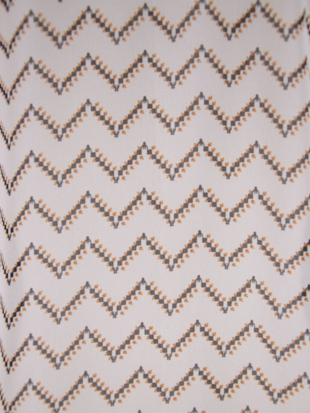 Lush Endless Chevron Polka Dot Pattern Scoop Neckline Sheer Chiffon Blouse Top