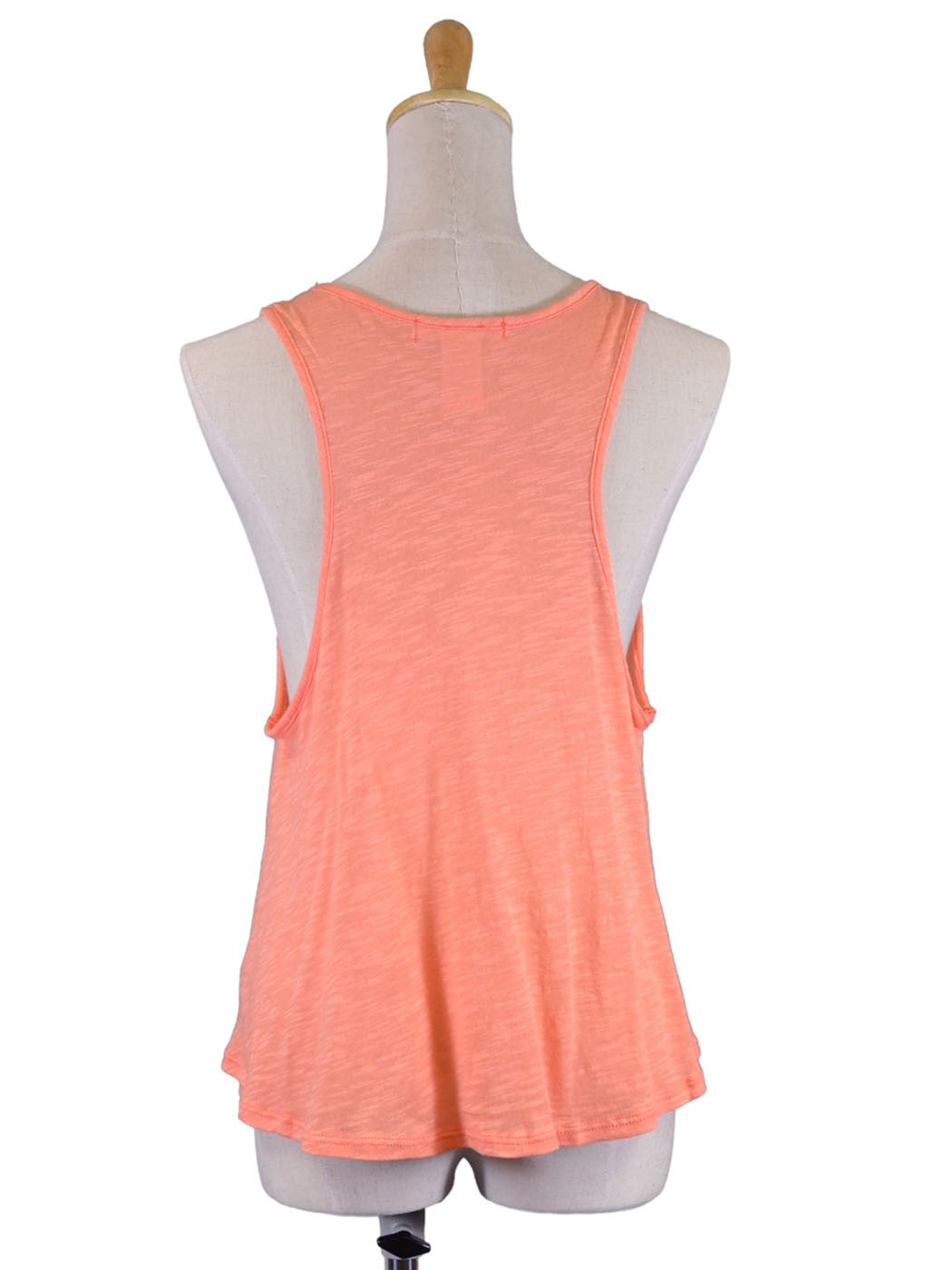 Camiseta sin mangas holgada de punto con espalda cruzada y estampado de Michelle Fun Expressive Give Me Love Cali