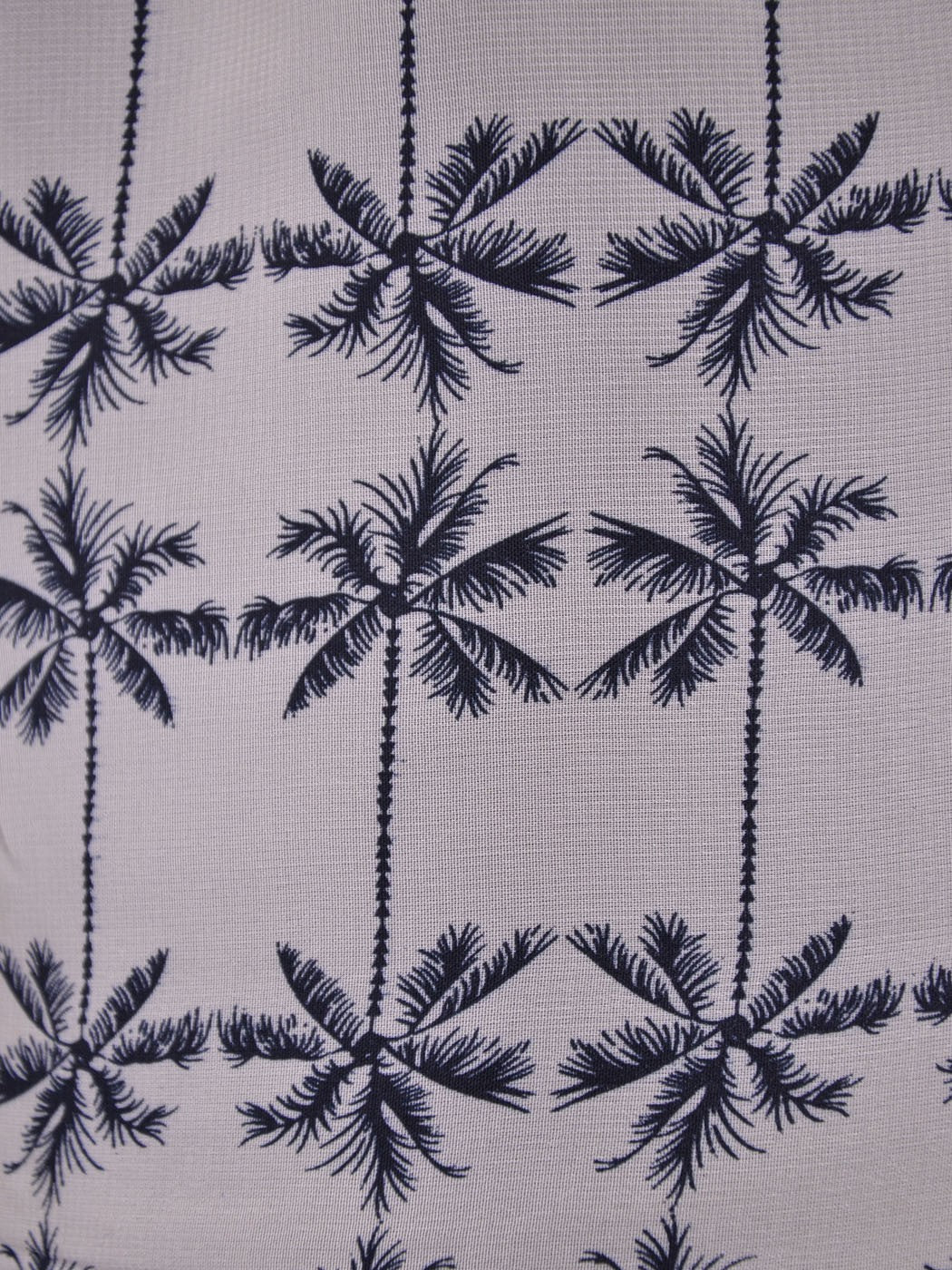 Sans Souci Sporty California Palm Tree Prints Lace Trim Drawstring Mini Shorts