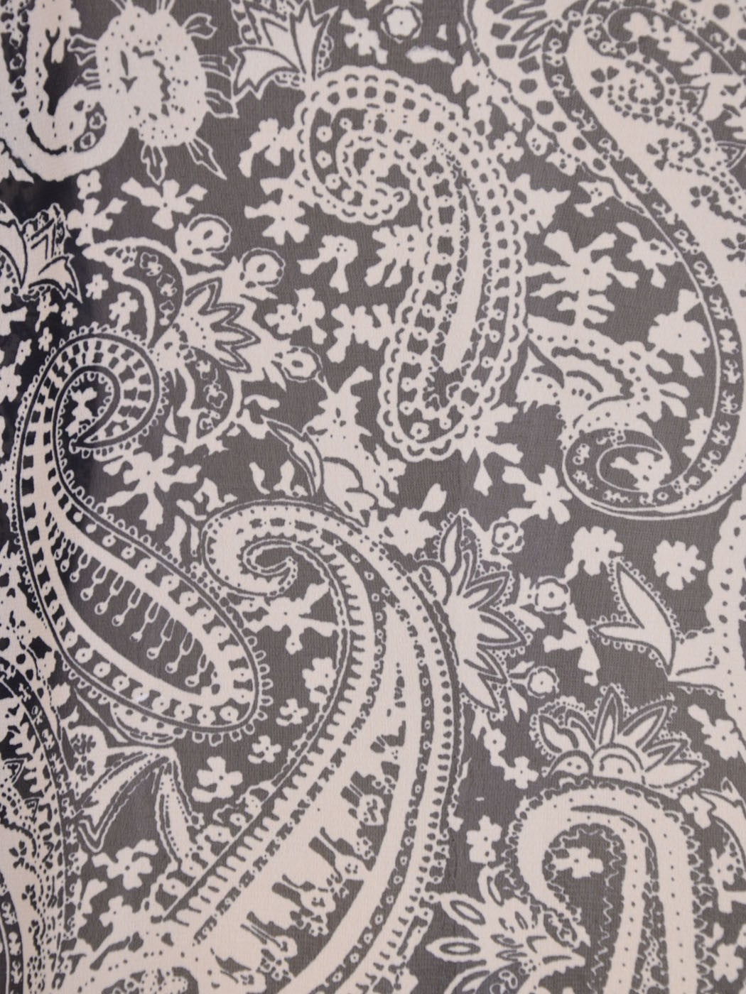Kimono largo de gasa con puños abiertos y estampado paisley celestial Audrey 3+1