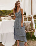 Vestido con estampado de flores delicadas y suaves