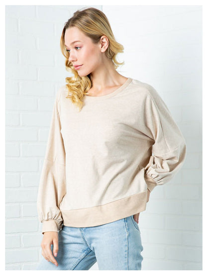 Open Back Cross Wrap Pull Over