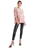 Velvet Ruched Tie-Up Quarter Sleeve Top