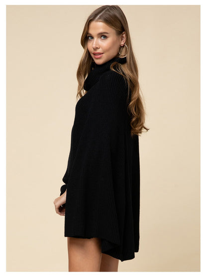 Cape Knit Cowl Neck Sweater