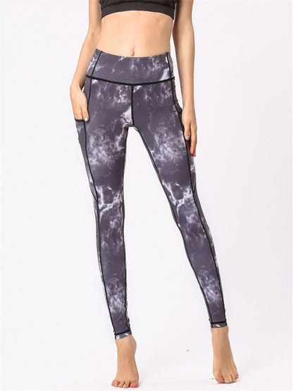 Medias de camuflaje con bolsillos laterales 