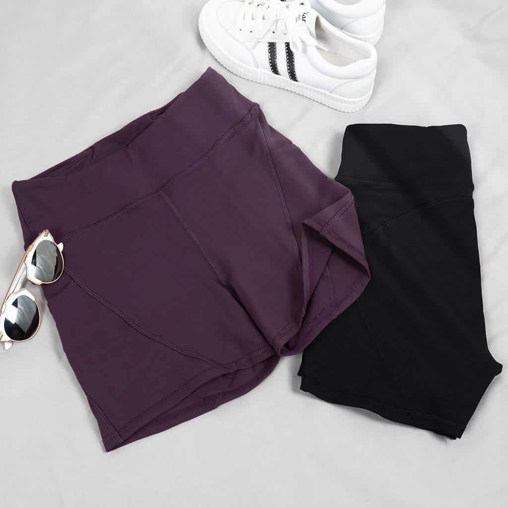 Los pantalones cortos de yoga perfectos con bolsillos laterales