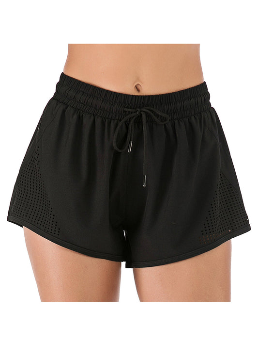 Double Layer Running Shorts with Ventilation Cutouts