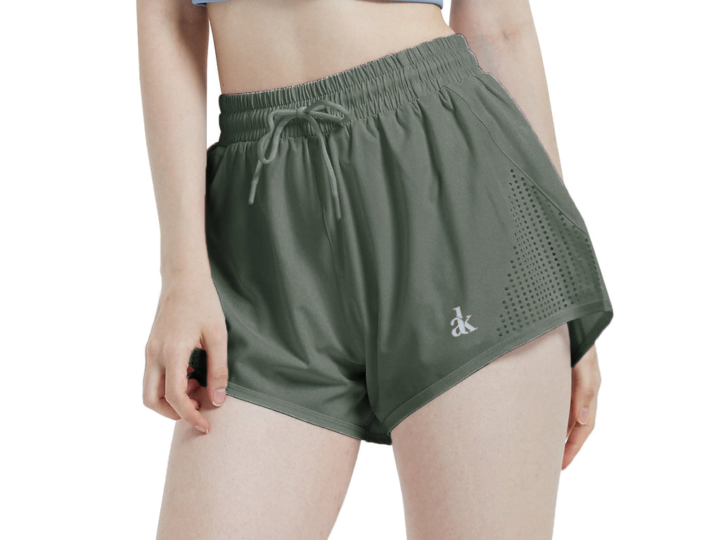 Double Layer Running Shorts with Ventilation Cutouts