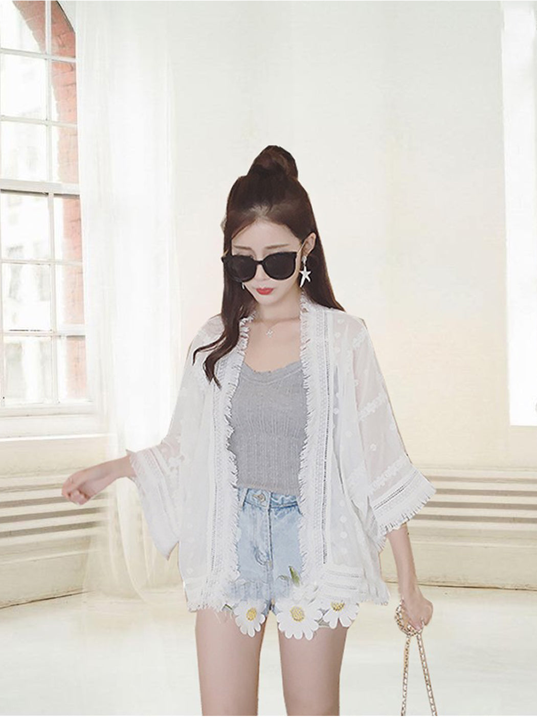 Beach Summer Chiffon Shawl Cardi