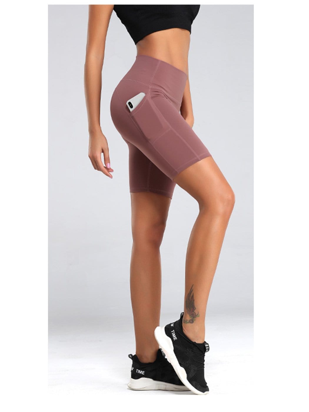 Pantalones cortos deportivos elásticos de secado rápido para fitness y yoga