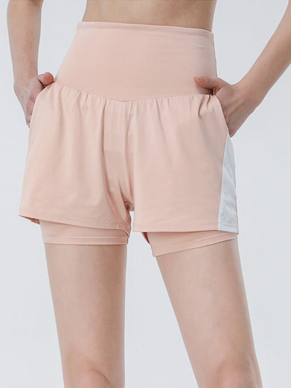 Conjunto corto de yoga para fitness informal y transpirable