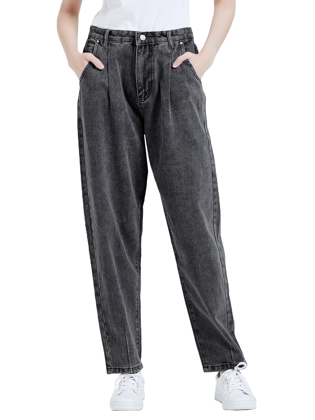 Pantalones vaqueros holgados de cintura alta