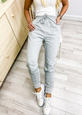 Pantalones deportivos de cintura alta con bolsillo para correr, para gimnasio, ajustados y atléticos