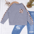 Jersey de otoño con estampado de leopardo 