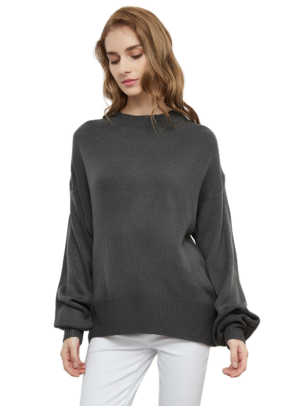 Love Tie Puffed Sleeve Sweater