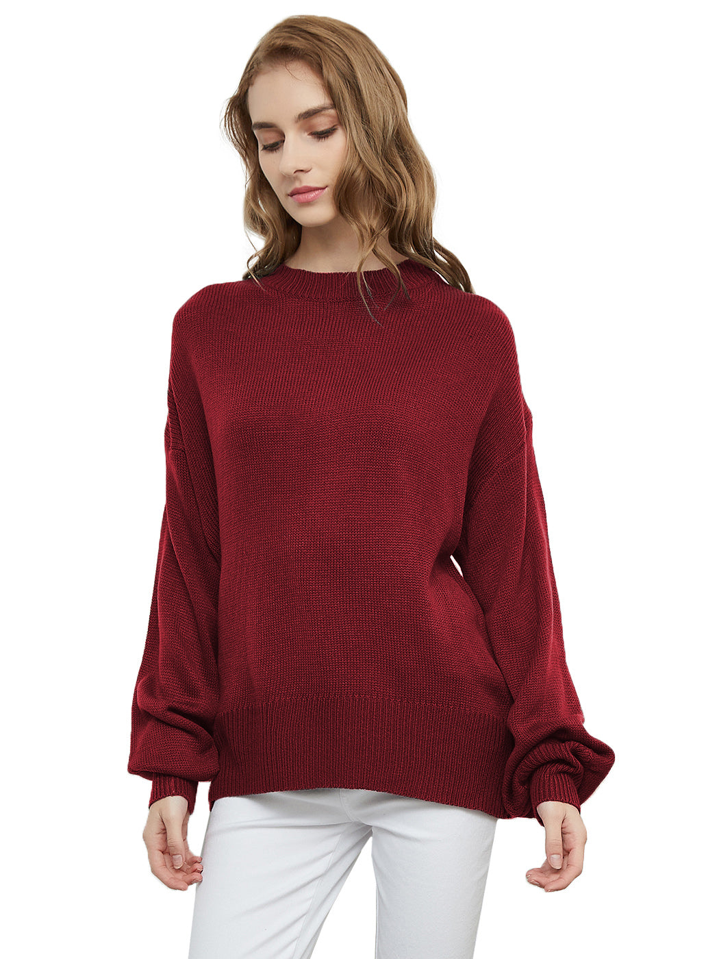 Love Tie Puffed Sleeve Sweater