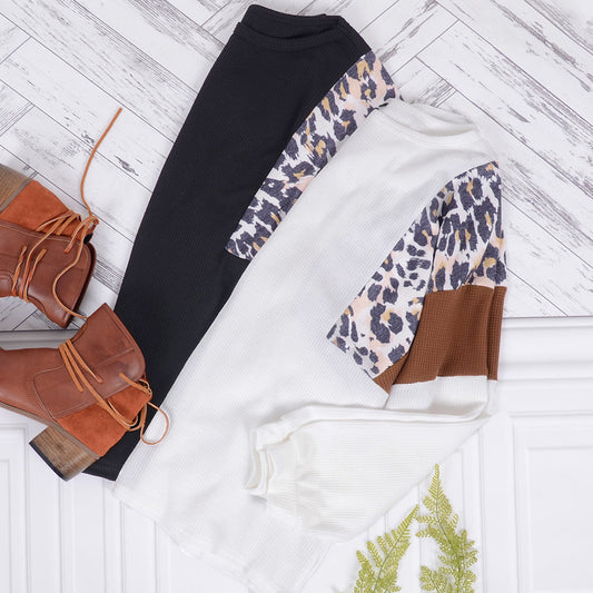 Leopard Pullover Knit Sweater