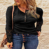 Crochet Lace Detail Shirt