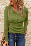 Crochet Lace Detail Shirt