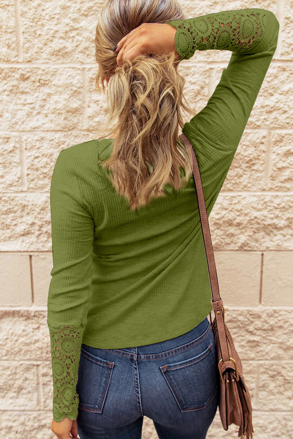 Crochet Lace Detail Shirt