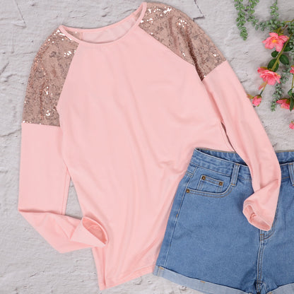 Sequin Shoulder Detail Sweater