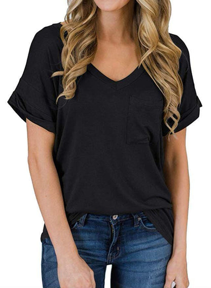 Camiseta suelta con puños