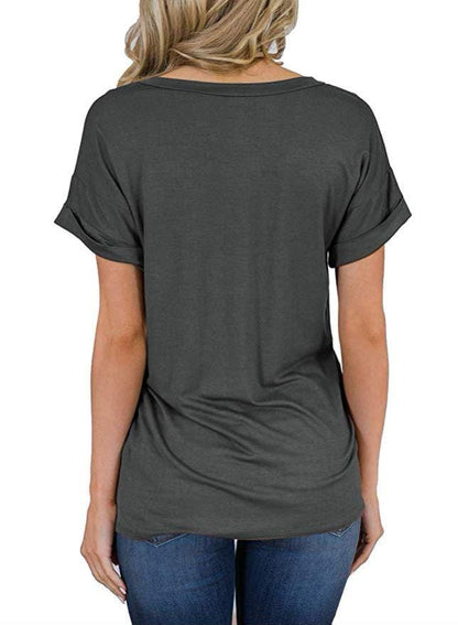 Camiseta suelta con puños