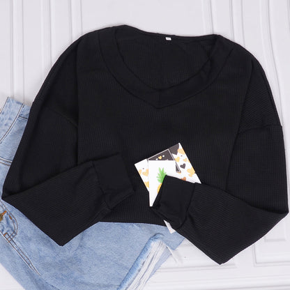 Asymmetric Neck One Shoulder Sweater