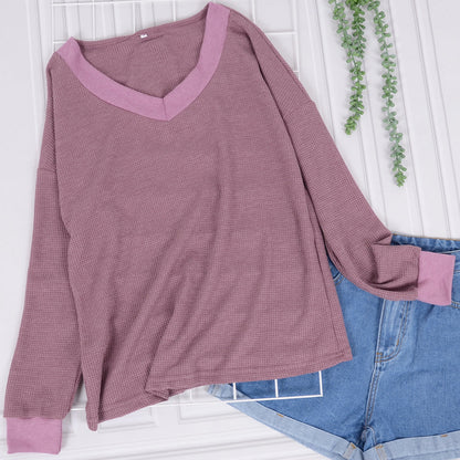 Asymmetric Neck One Shoulder Sweater