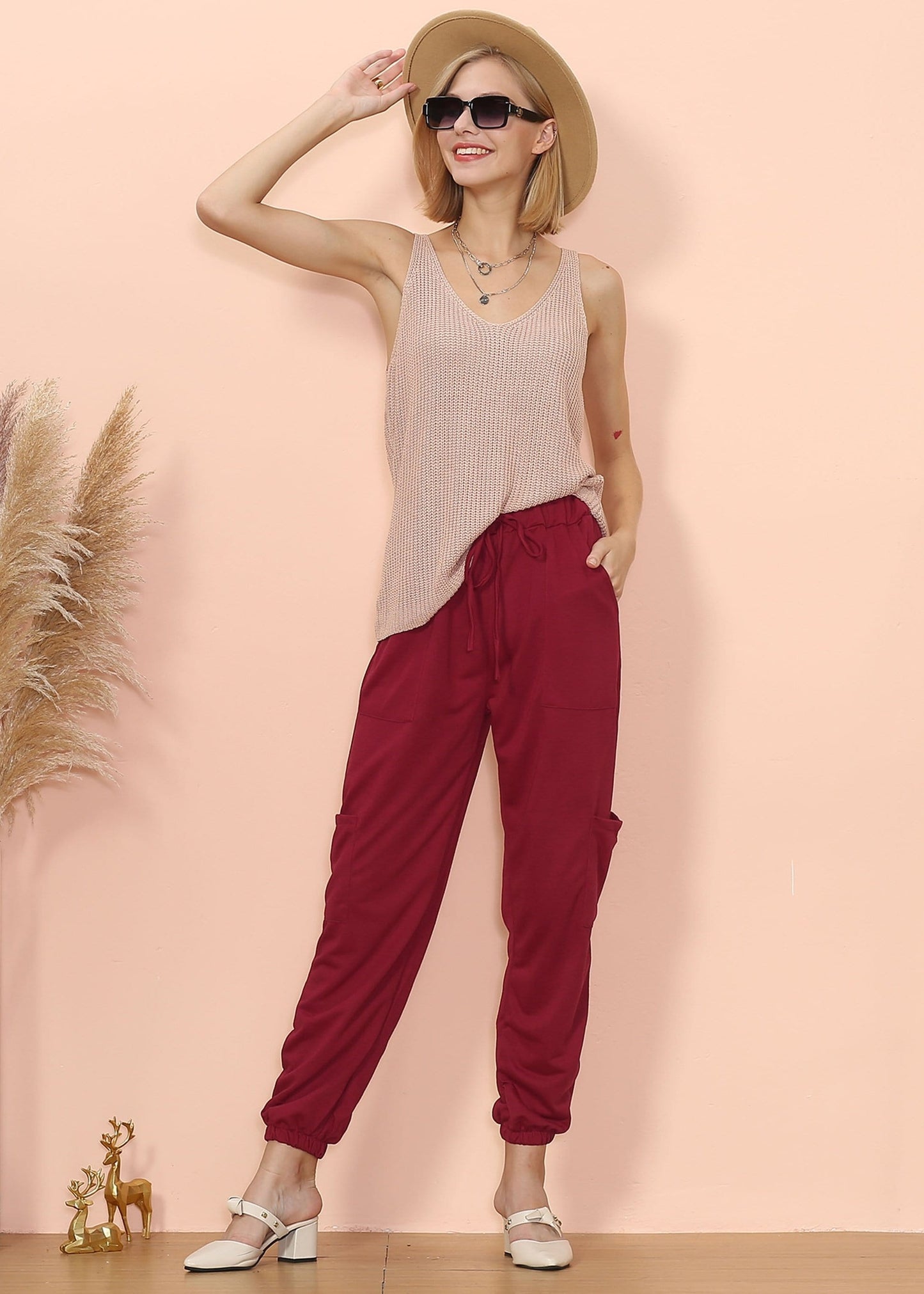 Pantalones deportivos con bolsillos tipo lounge