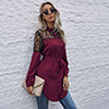 Mandarin Collar Button Down Blouse