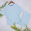 Conjunto de camiseta y pantalones cortos de ciclista de color liso 