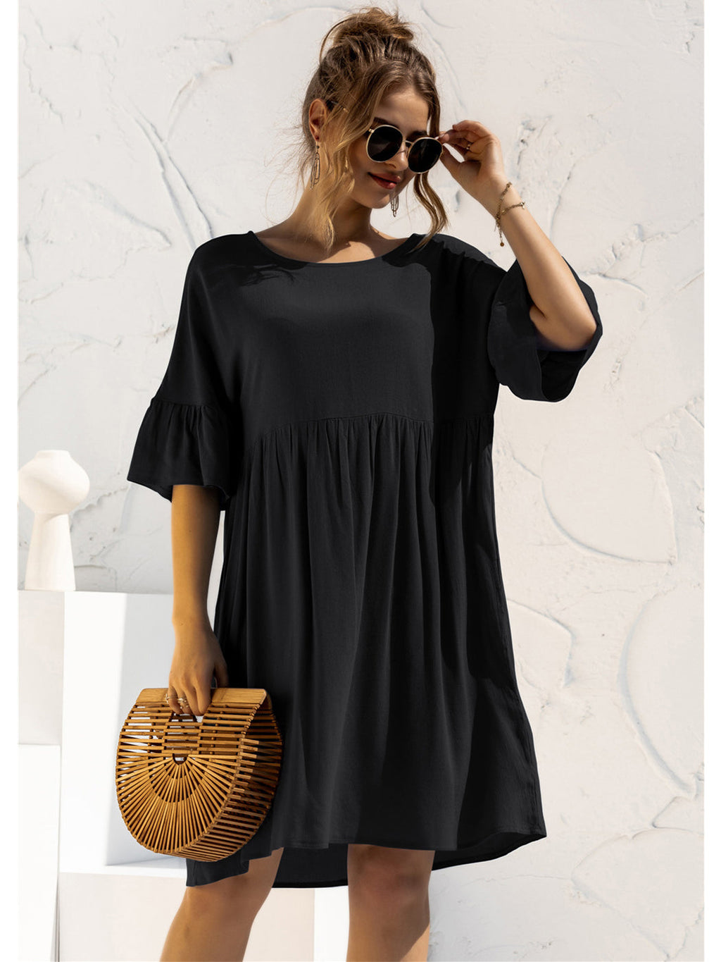 Vestido túnica con bolsillos Let's Lounge